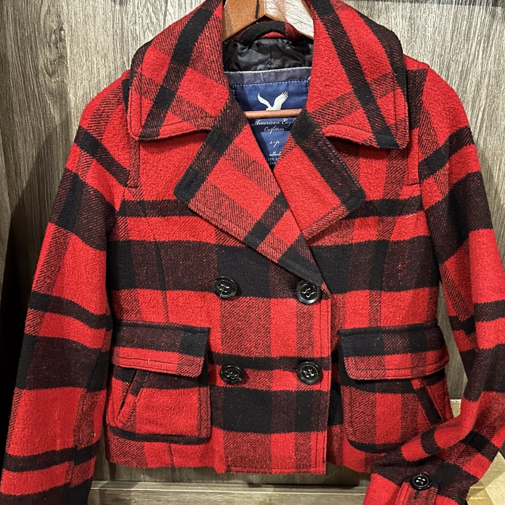 American Eagle Plaid Jacket SM - Picture 1 of 1